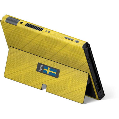 Sweden Soccer Flag Nintendo Switch OLED (2021) Skin